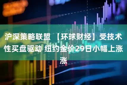 沪深策略联盟 【环球财经】受技术性买盘驱动 纽约金价29日小幅上涨